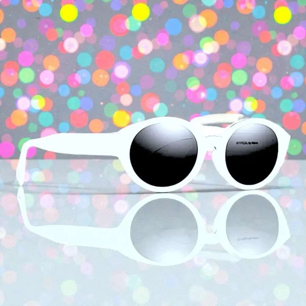 Nectar Sunglasses Atypical in White With Black Lens New with Tags